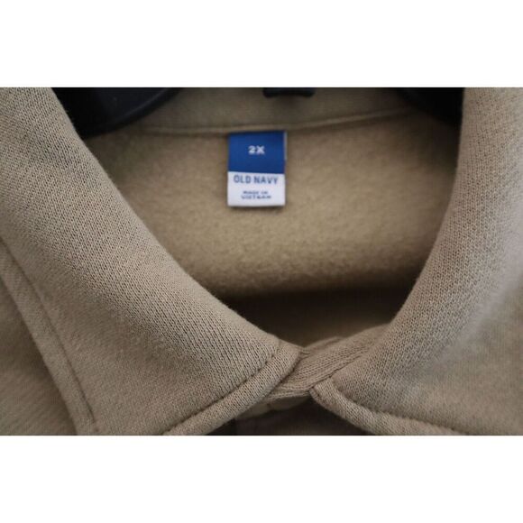 Old Navy 808189-00 Women's Sz 2X Sliced Bread/Beige Fleece Tunic Shacket - Picture 3 of 9